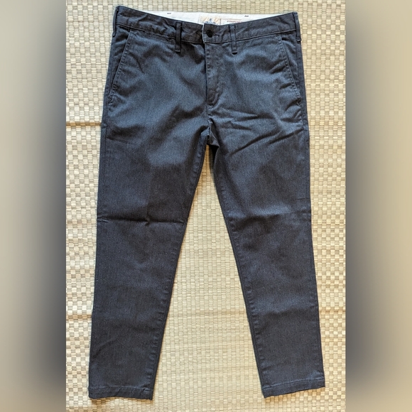 LNWOT Japan Blue x Rococo Officer Tapered Trousers Gray Men's 32 Made in Japan - Picture 1 of 7